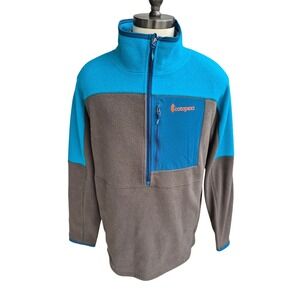 Cotopaxi‎ Teca Fleece Pullover Mens Half Zip Jacket Blue Grey Colorblock XL
